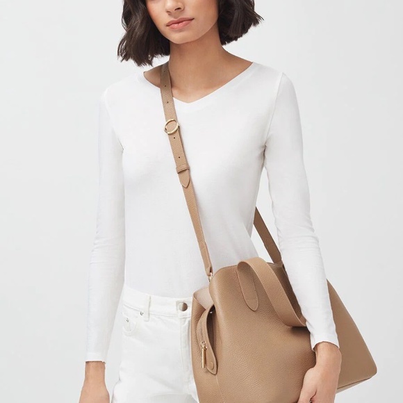 Cuyana Zippered Satchel in Cappuccino - Mint Condition! NWOT Free Shipping!! - Picture 5 of 13